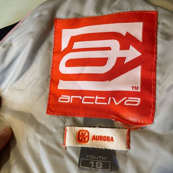 Arctiva Youth Aurora Snow/Snowmobile Bibs Size 18 Pink Adjustable snowpants girl - Picture 2 of 9